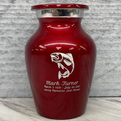 Customer Gallery - Fishing Keepsake Urn - Ruby Red