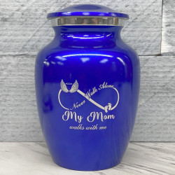 Customer Gallery - My Mom Walks With Me Sharing Urn - Midnight Blue