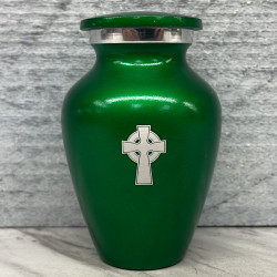 Customer Gallery - Celtic Cross Keepsake Urn - Shamrock Green