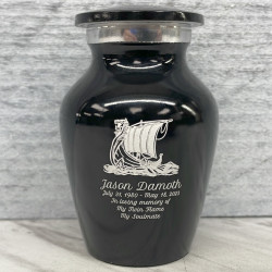 Customer Gallery - Viking Ship Keepsake Urn - Jet Black