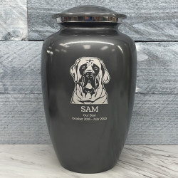 Customer Gallery - Extra Large English Mastiff Dog Cremation Urn - Gunmetal Gray