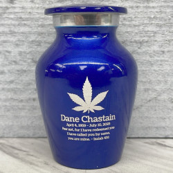 Customer Gallery - Marijuana Keepsake Urn - Midnight Blue