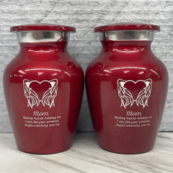 Customer Gallery - Angel Heart Keepsake Urn - Ruby Red