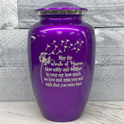 Customer Gallery - Winds of Heaven Cremation Urn - Purple Luster