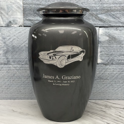 Customer Gallery - Muscle Car Cremation Urn - Gunmetal Gray