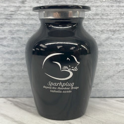 Customer Gallery - Keepsake Sleeping Cat Pet Cremation Urn - Jet Black