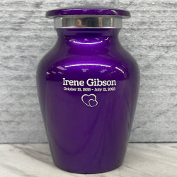 Customer Gallery - Purple Luster Keepsake Urn
