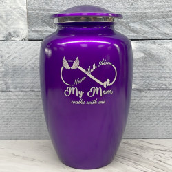 Customer Gallery - My Mom Walks With Me Cremation Urn - Purple Luster
