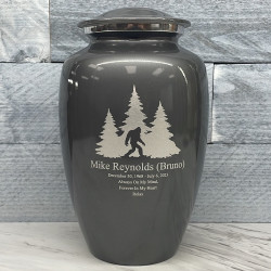 Customer Gallery - Sasquatch Cremation Urn - Gunmetal Gray