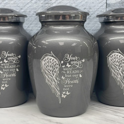 Customer Gallery - Your Wings Were Ready Sharing Urn - Gunmetal Gray