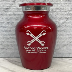 Customer Gallery - Mechanic Wrench Keepsake Urn - Ruby Red