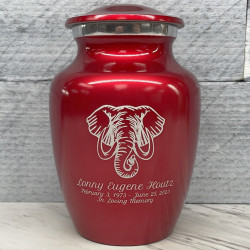 Customer Gallery - Elephant Sharing Urn - Ruby Red