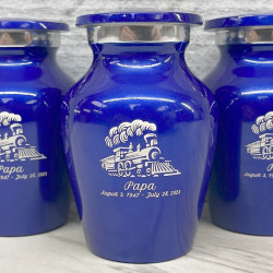 Customer Gallery - Train Keepsake Urn - Midnight Blue