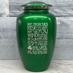 Customer Gallery - Irish Blessing Cremation Urn - Shamrock Green