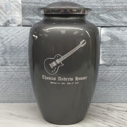 Customer Gallery - Electric Guitar Cremation Urn - Gunmetal Gray