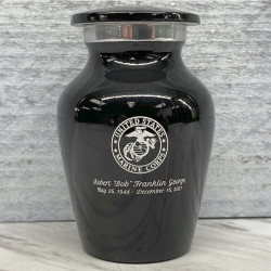 Customer Gallery - Marine Corps Keepsake Urn - Jet Black