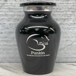 Customer Gallery - Keepsake Sleeping Cat Pet Cremation Urn - Jet Black