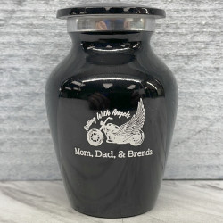 Customer Gallery - Riding with Angels Keepsake Urn - Jet Black
