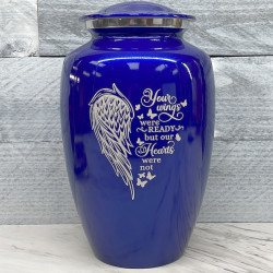 Customer Gallery - Your Wings Were Ready Cremation Urn - Midnight Blue