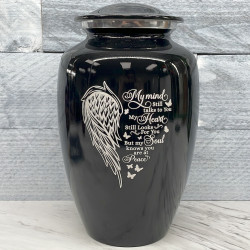 Customer Gallery - At Peace Cremation Urn - Jet Black