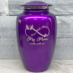 Customer Gallery - My Mom Walks With Me Cremation Urn - Purple Luster