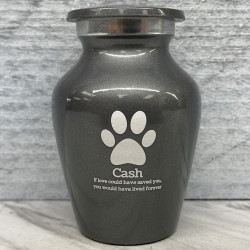 Customer Gallery - Paw Print Keepsake Urn - Gunmetal Gray