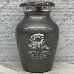 Customer Gallery - Train Keepsake Urn - Gunmetal Gray