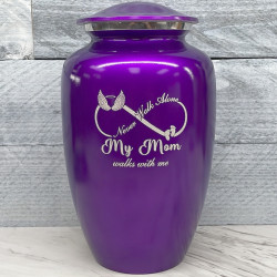 Customer Gallery - My Mom Walks With Me Cremation Urn - Purple Luster