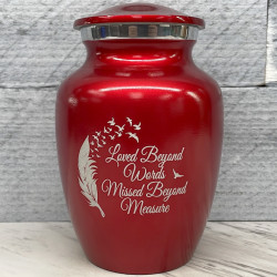 Customer Gallery - Loved Beyond Words Sharing Urn - Ruby Red