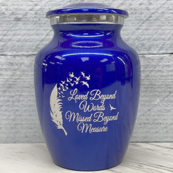 Customer Gallery - Loved Beyond Words Sharing Urn - Midnight Blue