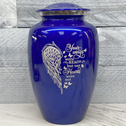 Customer Gallery - Your Wings Were Ready Cremation Urn - Midnight Blue