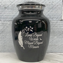 Customer Gallery - Loved Beyond Words Sharing Urn - Jet Black