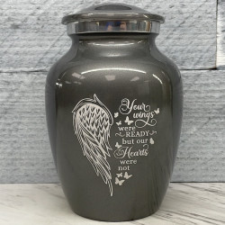 Customer Gallery - Your Wings Were Ready Sharing Urn - Gunmetal Gray