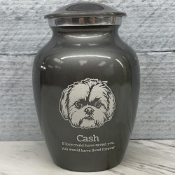 Customer Gallery - Shih Tzu Dog Cremation Urn - Gunmetal Gray