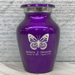 Customer Gallery - Butterfly Keepsake Urn - Purple Luster