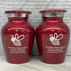 Customer Gallery - Bee Keepsake Urn - Ruby Red