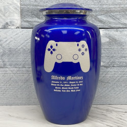 Customer Gallery - Gaming Controller Cremation Urn - Midnight Blue