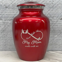 Customer Gallery - My Mom Walks With Me Sharing Urn - Ruby Red