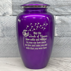 Customer Gallery - Winds of Heaven Cremation Urn - Purple Luster