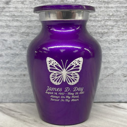 Customer Gallery - Butterfly Keepsake Urn - Purple Luster