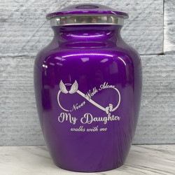 Customer Gallery - My Daughter Walks With Me Sharing Urn - Purple Luster