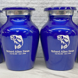Customer Gallery - Fishing Keepsake Urn - Midnight Blue