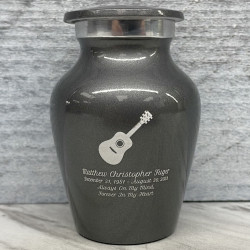 Customer Gallery - Acoustic Guitar Keepsake Urn - Gunmetal Gray