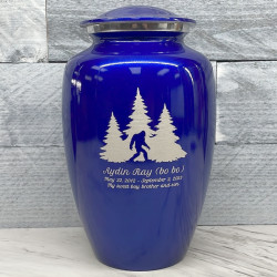 Customer Gallery - Sasquatch Cremation Urn - Midnight Blue
