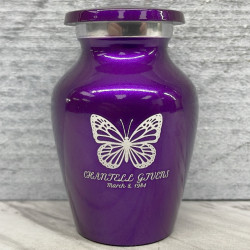 Customer Gallery - Butterfly Keepsake Urn - Purple Luster