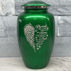 Customer Gallery - At Peace Cremation Urn - Shamrock Green