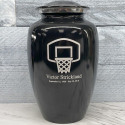 Customer Gallery - Basketball Hoop Cremation Urn - Jet Black