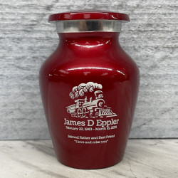 Customer Gallery - Train Keepsake Urn - Ruby Red