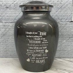 Customer Gallery - I Thought Of You Today Sharing Urn - Gunmetal Gray