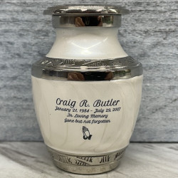 Customer Gallery - Radiant White Keepsake Urn